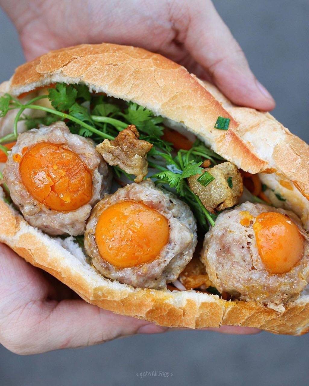 XÃu mại trứng muối - Meatball + salted eggs